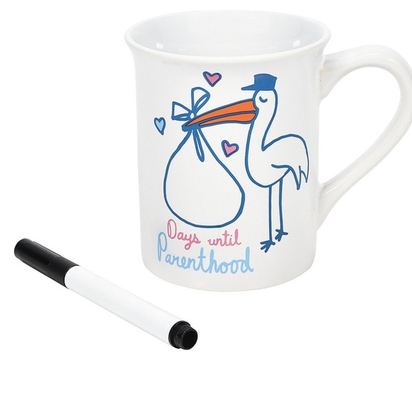NEW Our Name Is Mud “Days Until Parenthood” Dry Erase Mug - Picture 2 of 8